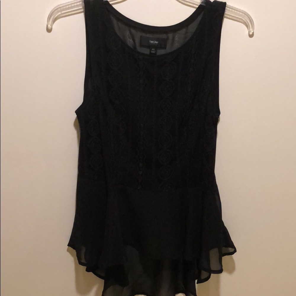 Mossimo black lace shirt